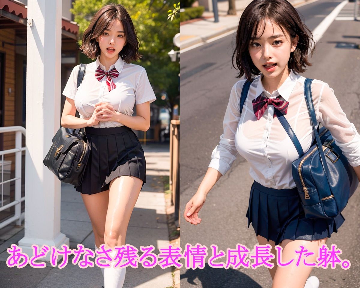 サンプル画像3:女子校生制服コレクションショートヘアフェラおっぱいちょい増し(だいひょうとりしまられやくステーブルディフィコ) [d_343648]