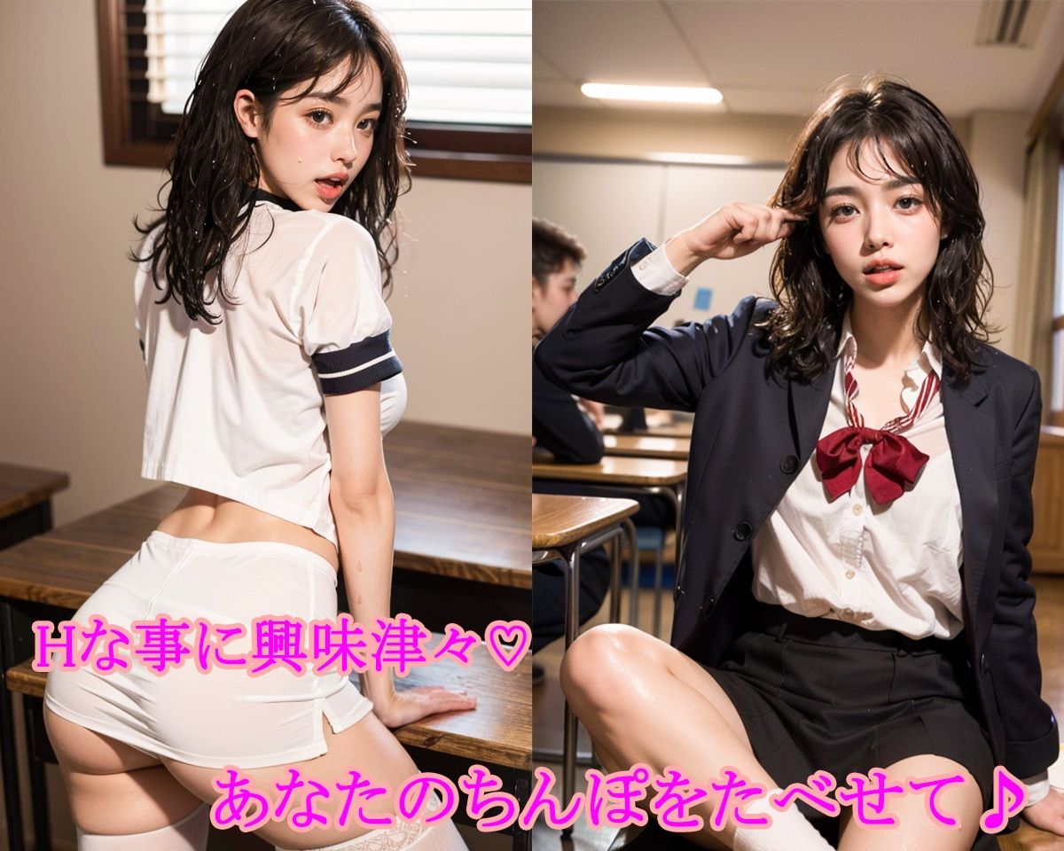 サンプル画像4:女子校生制服コレクションショートヘアフェラおっぱいちょい増し(だいひょうとりしまられやくステーブルディフィコ) [d_343648]