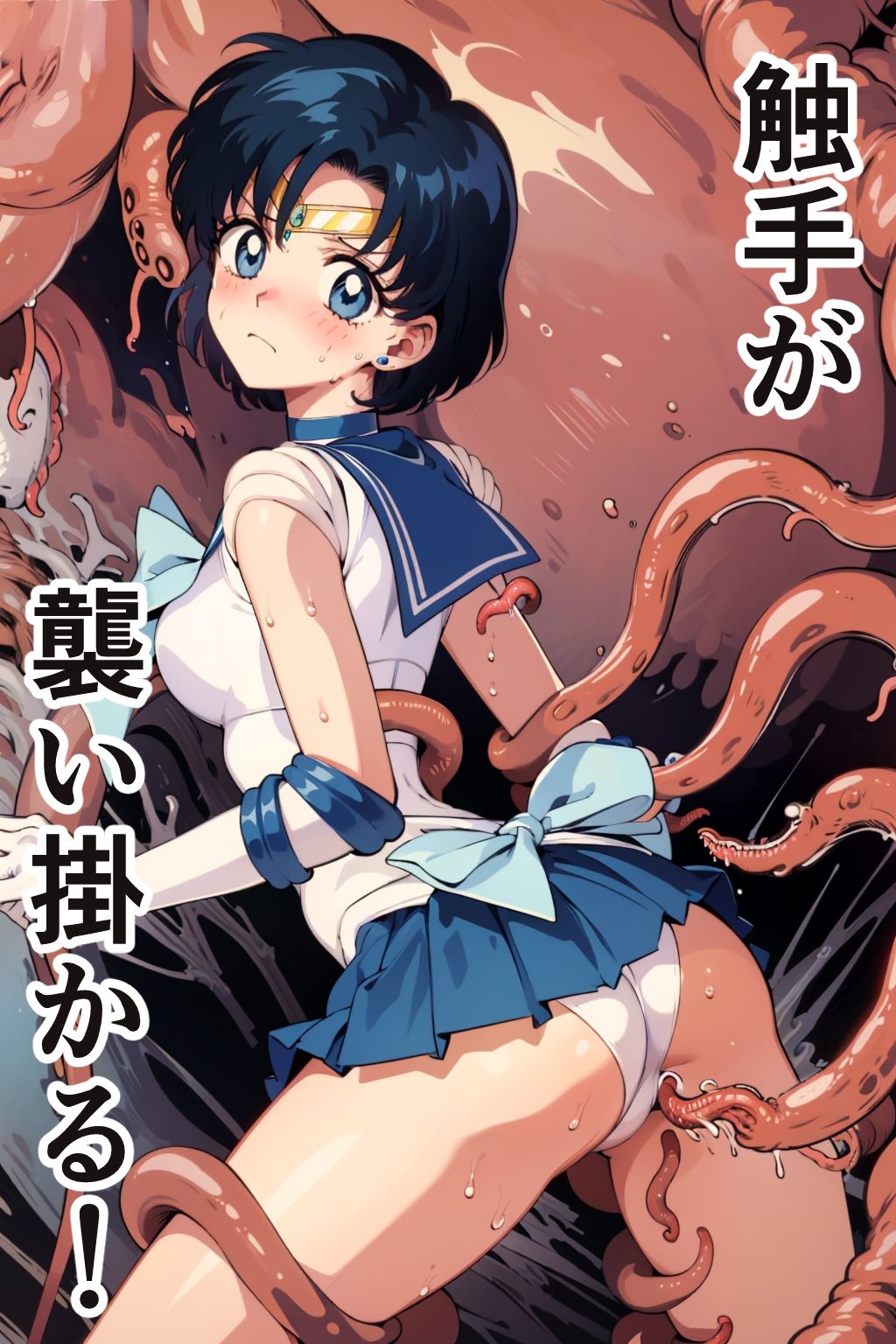 サンプル画像2:水星対触手(アカーテン) [d_343677]