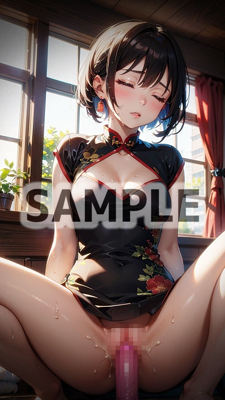 サンプル画像3:変態野郎の盗撮コレクション チャイナドレスオナニー編(AI愛create) [d_343727]