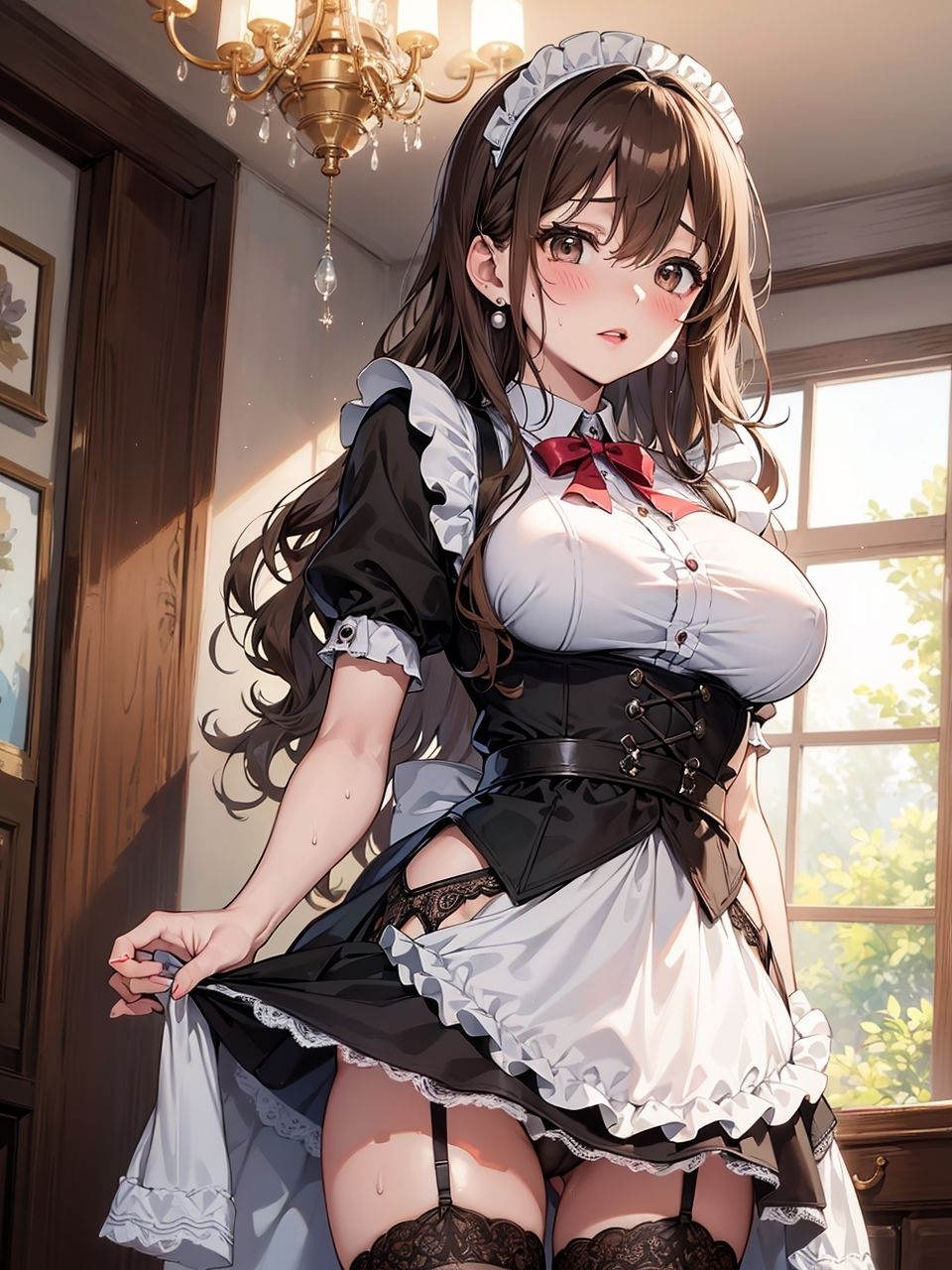 サンプル画像1:好奇心で始めたメイドさんのお仕事で、ご主人様に寝取られた人妻のCG集(妄想サチュレーション) [d_343828]