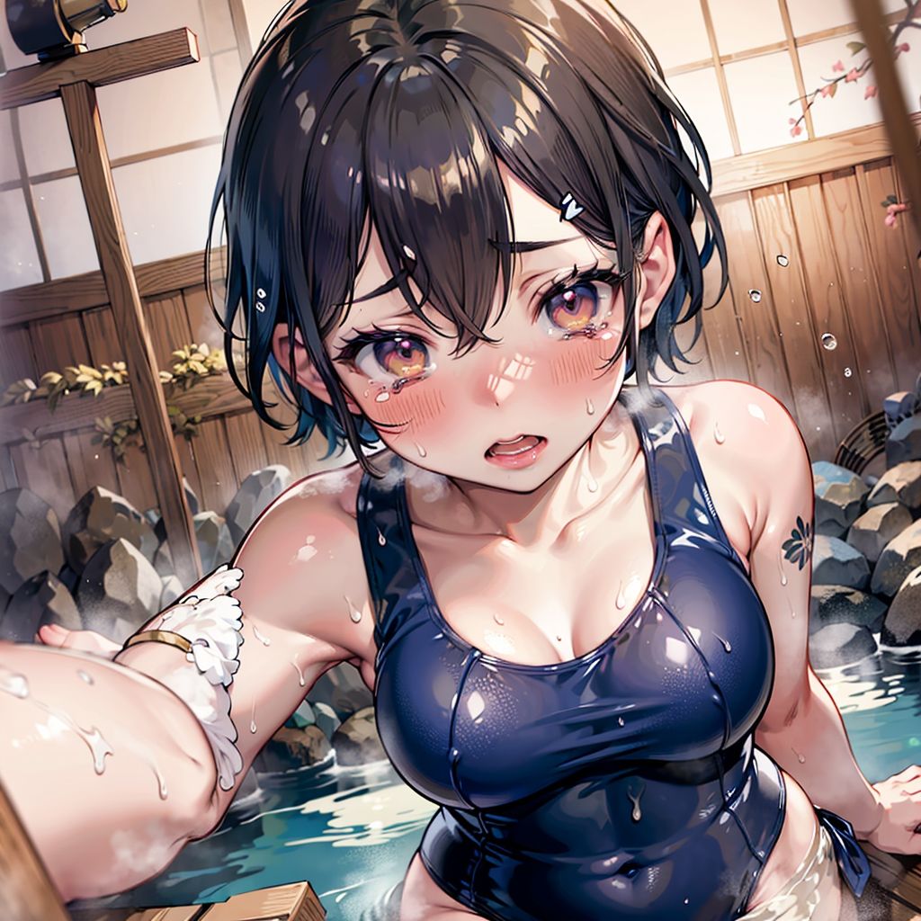 雅なスク水温泉のサンプル画像 6