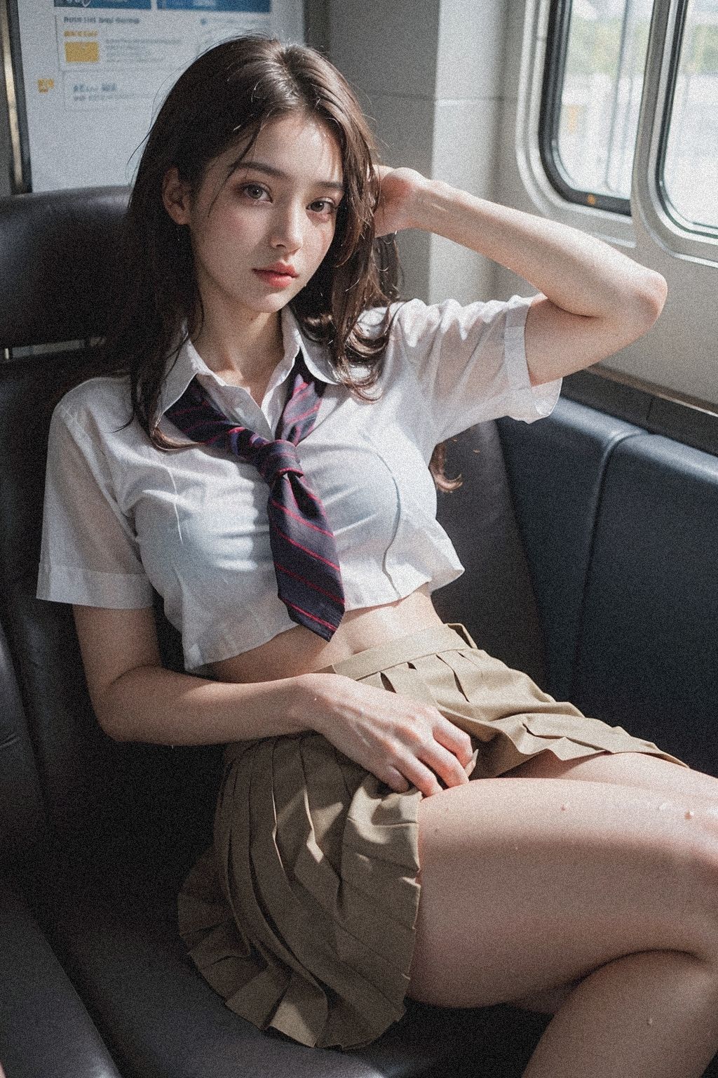 サンプル画像5:JKのパンツ見えちゃった。(AI Library) [d_343908]