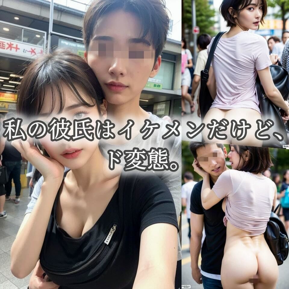 サンプル画像1:【野外露出】肉便器地味女〜変態彼氏のヤバい性癖〜【背徳の82P】(踊り場ピンキー) [d_343951]