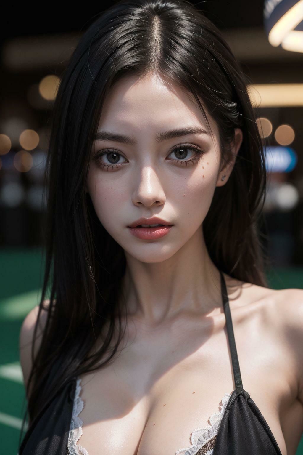 サンプル画像4:カジノ美女の待つ場所(ぶどうの実) [d_343971]