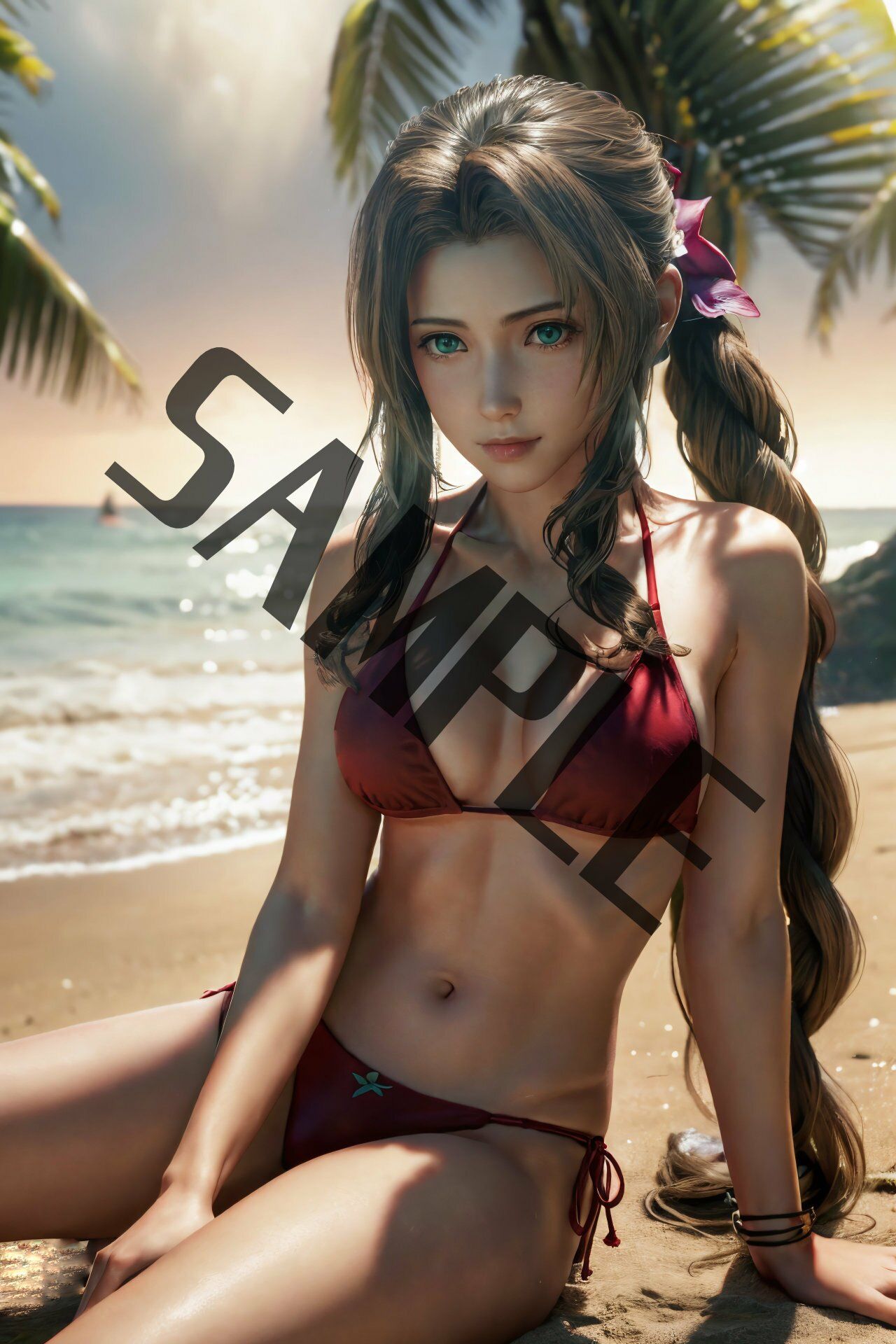 サンプル画像2:エアリスにぶっかけてみた！(はいれーと) [d_343973]