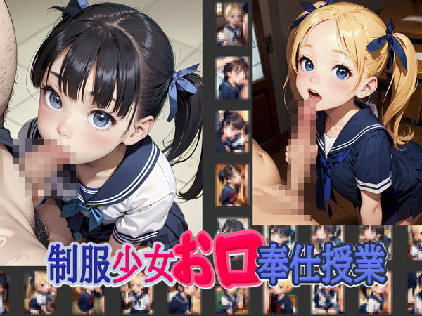 サンプル画像2:制服少女お口奉仕授業(アイアイ) [d_344011]