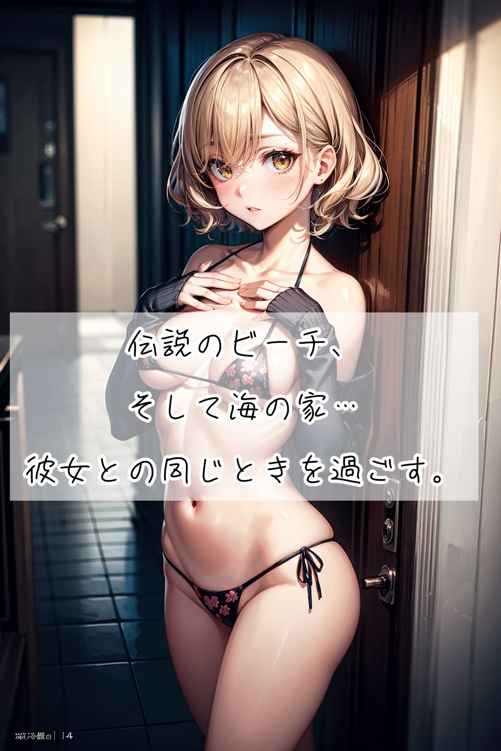 サンプル画像3:サマーめもりある・ハク(クゥとハクのAI日常@うちのこめもりある) [d_344022]