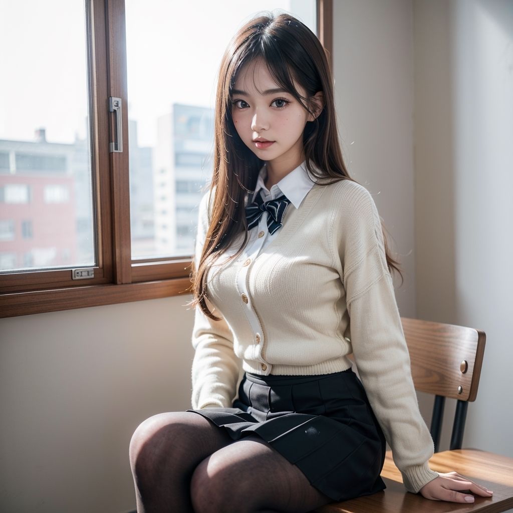 サンプル画像2:黒タイツの美人＆美少女図鑑(yuujin) [d_344134]