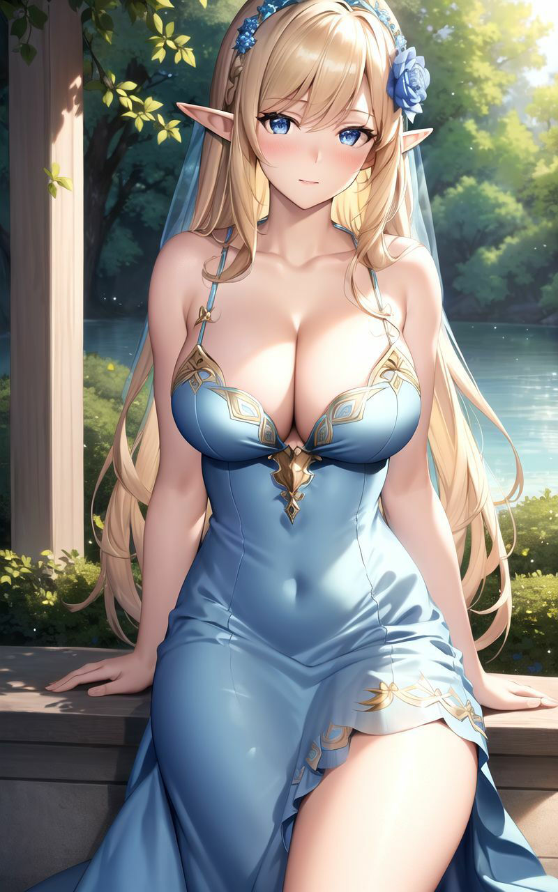 サンプル画像2:【超高画質グラビア写真集】清楚エルフの写真集。ぬきの50枚〜1巻〜(ぬきぬきCG【AI】) [d_344208]