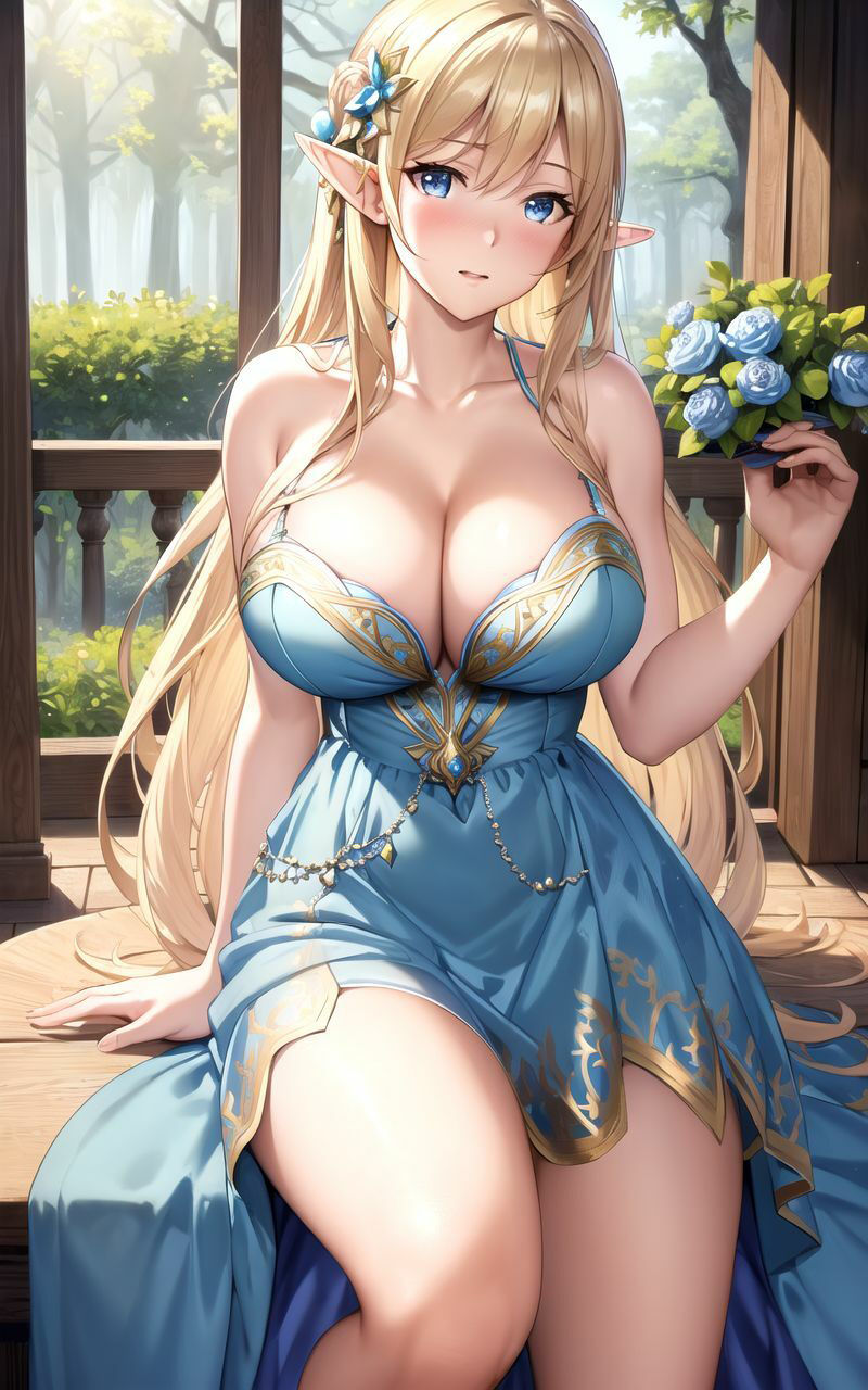 サンプル画像3:【超高画質グラビア写真集】清楚エルフの写真集。ぬきの50枚〜1巻〜(ぬきぬきCG【AI】) [d_344208]