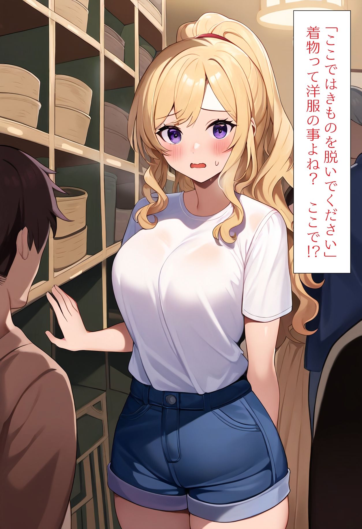 サンプル画像3:［AI生成イラストCG集］温泉で寝過ごした結果全裸で逃げる事になったCG集(しそ@SISO_r18) [d_344277]