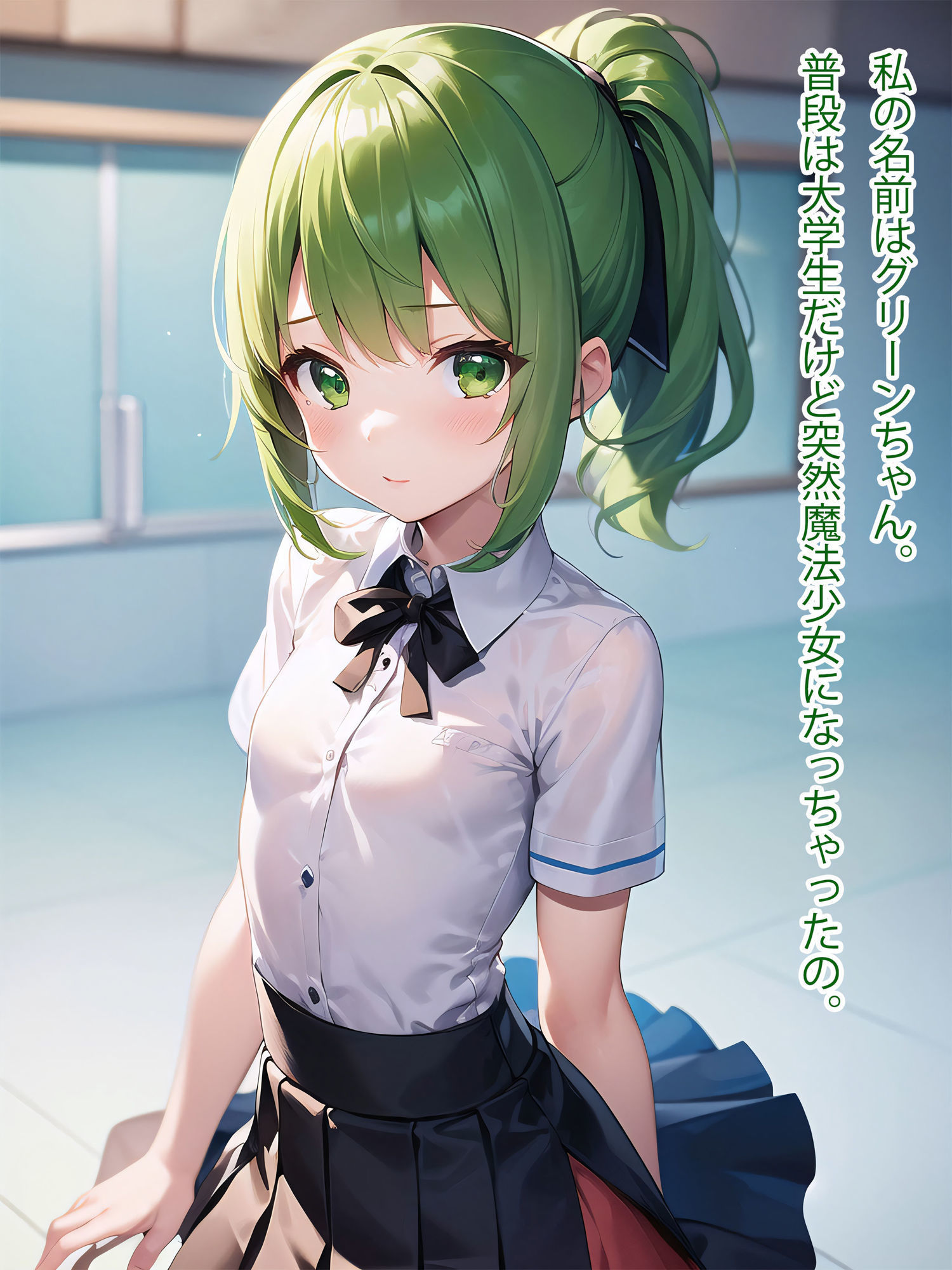 サンプル画像2:【グリーン編】禁断の悪堕ち変身ヒロイン（AIArt）(NaruMinix) [d_344315]