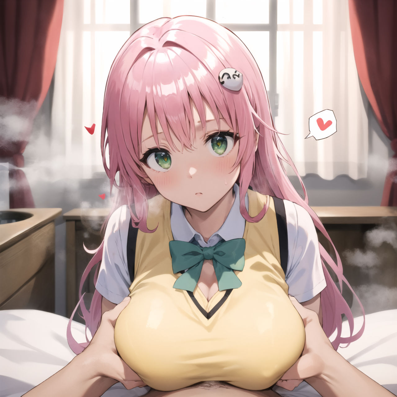 サンプル画像5:とらぶるパイズリCG集（ララ、古手川、御門、ティアーユ）(農地改革) [d_344362]