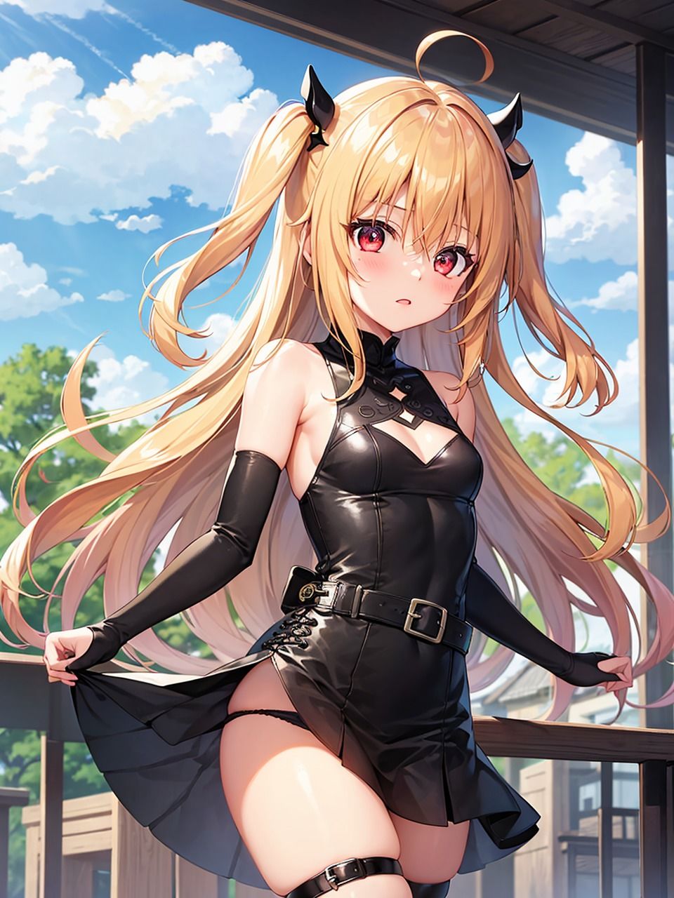 サンプル画像1:とらぶる 金色〇闇 パンチラ集(AI同人Lab) [d_344369]