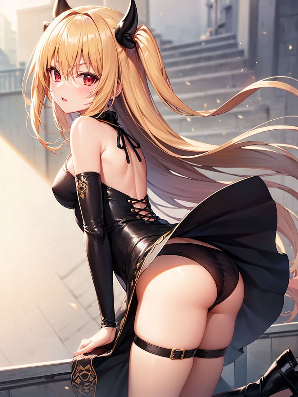 サンプル画像5:とらぶる 金色〇闇 パンチラ集(AI同人Lab) [d_344369]