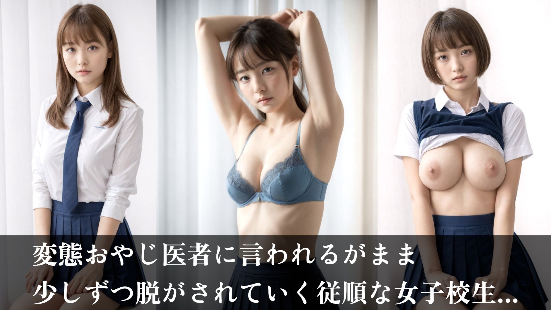 サンプル画像2:【4K】女子校生の内科検診【500枚】(AIで妄想) [d_344412]
