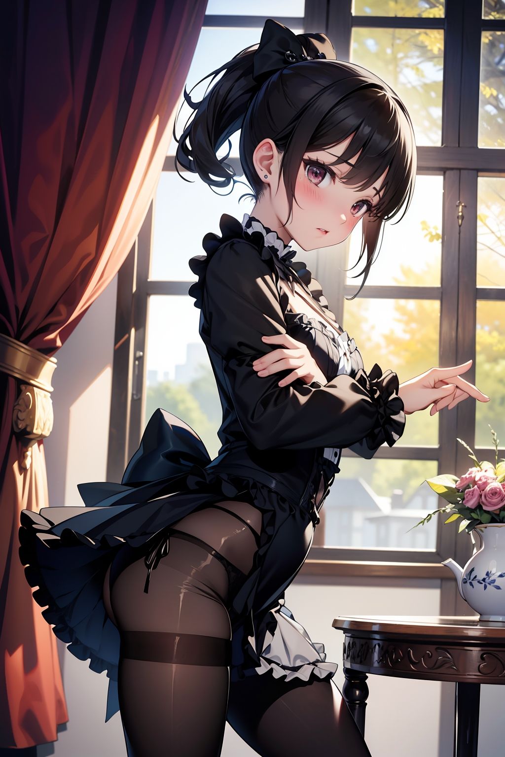 サンプル画像2:AIイラスト集 黒ストとゴシックロ〇ータ＃3(KUMAI) [d_344446]