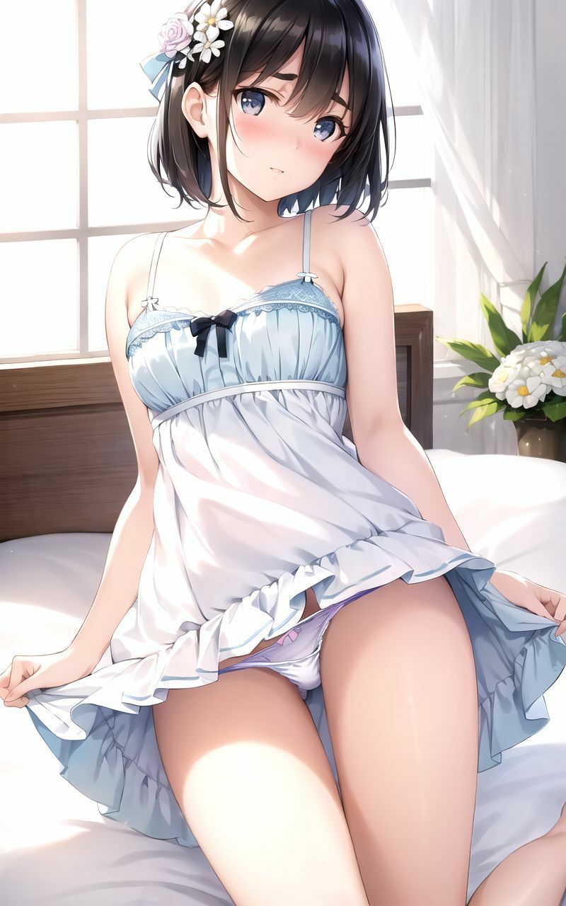 サンプル画像1:【超高画質グラビア写真集】黒髪美少女の下着。かわいい50枚〜1巻〜(かわいいまんが【AIイラスト】) [d_344451]