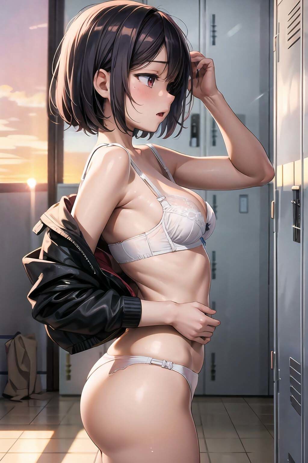 サンプル画像6:JKの着替え観察(oppAI) [d_344585]