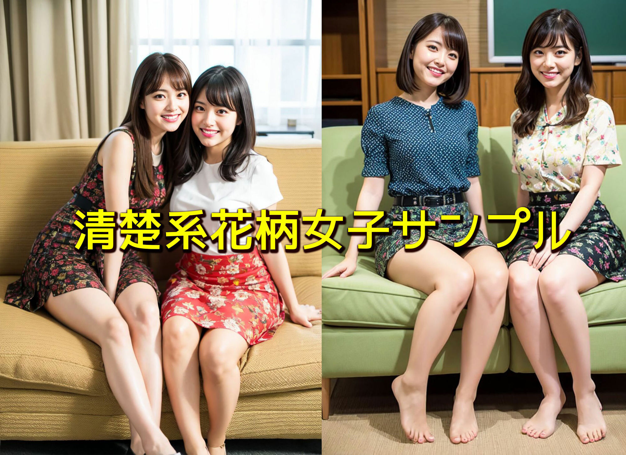 サンプル画像4:【清楚系花柄オフィスレディの美脚】さりげない日常の素足集(リアル日替わりさん) [d_344611]