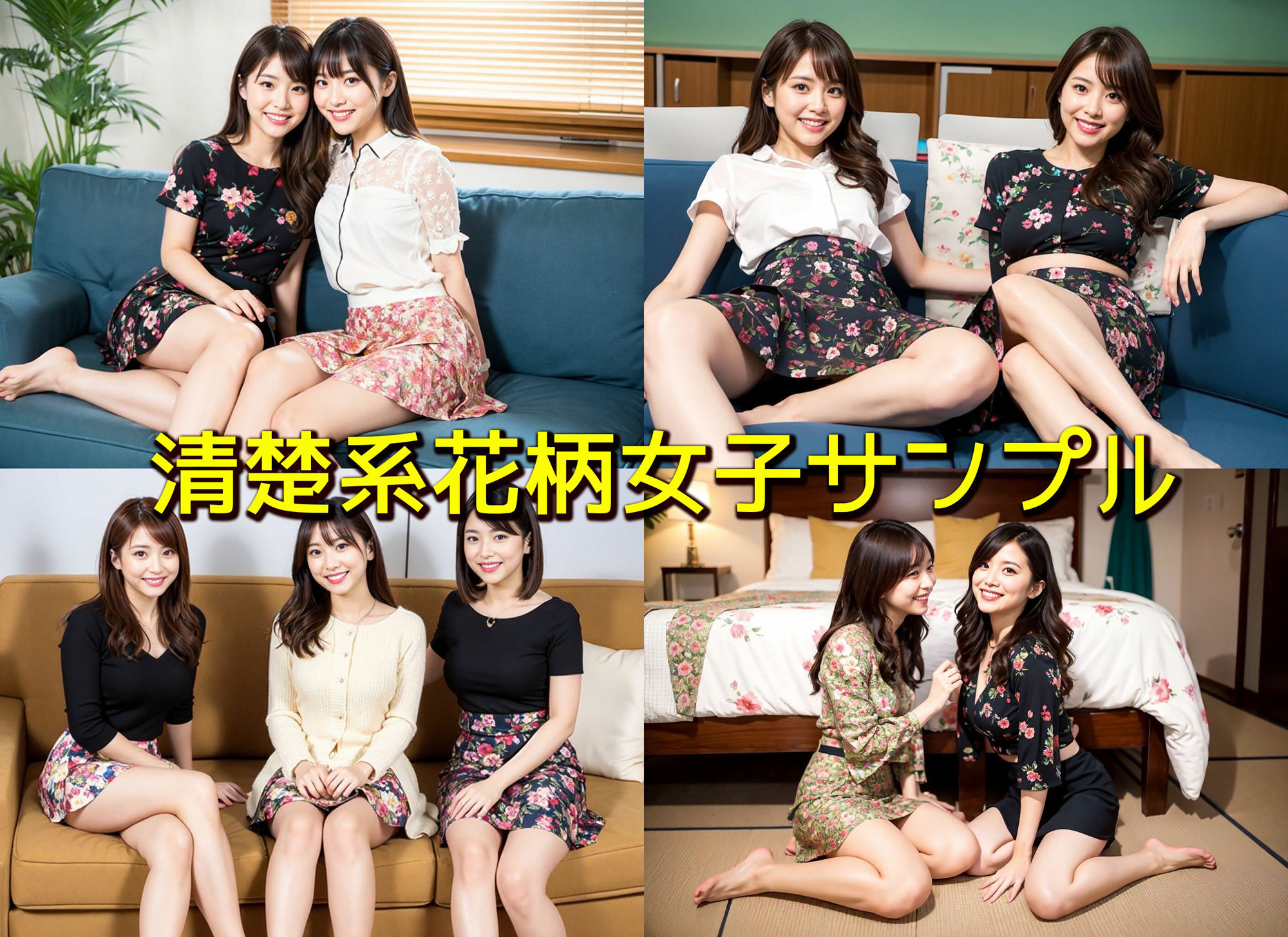 サンプル画像5:【清楚系花柄オフィスレディの美脚】さりげない日常の素足集(リアル日替わりさん) [d_344611]