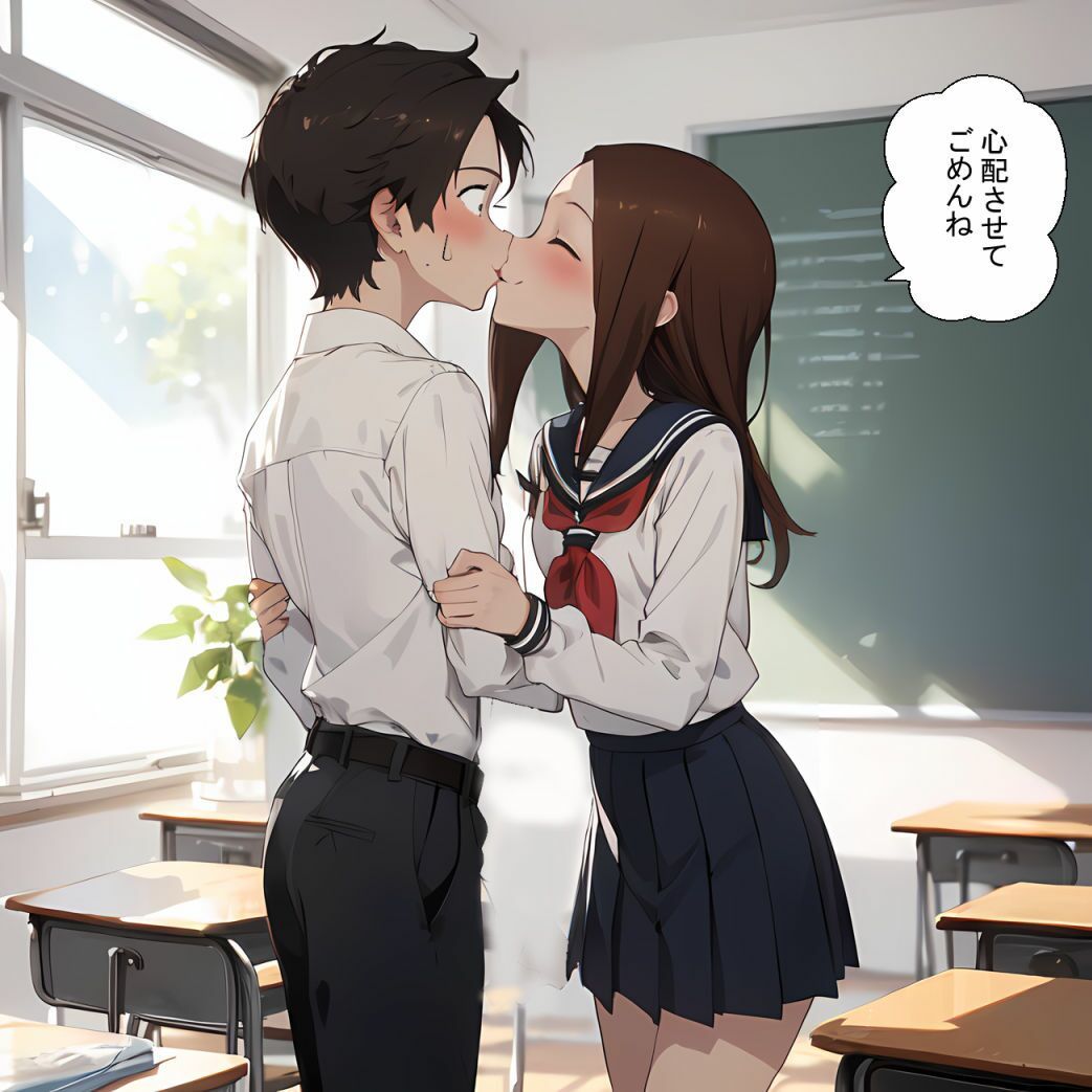 サンプル画像5:先輩と高木さん2(鮫島猛) [d_344685]