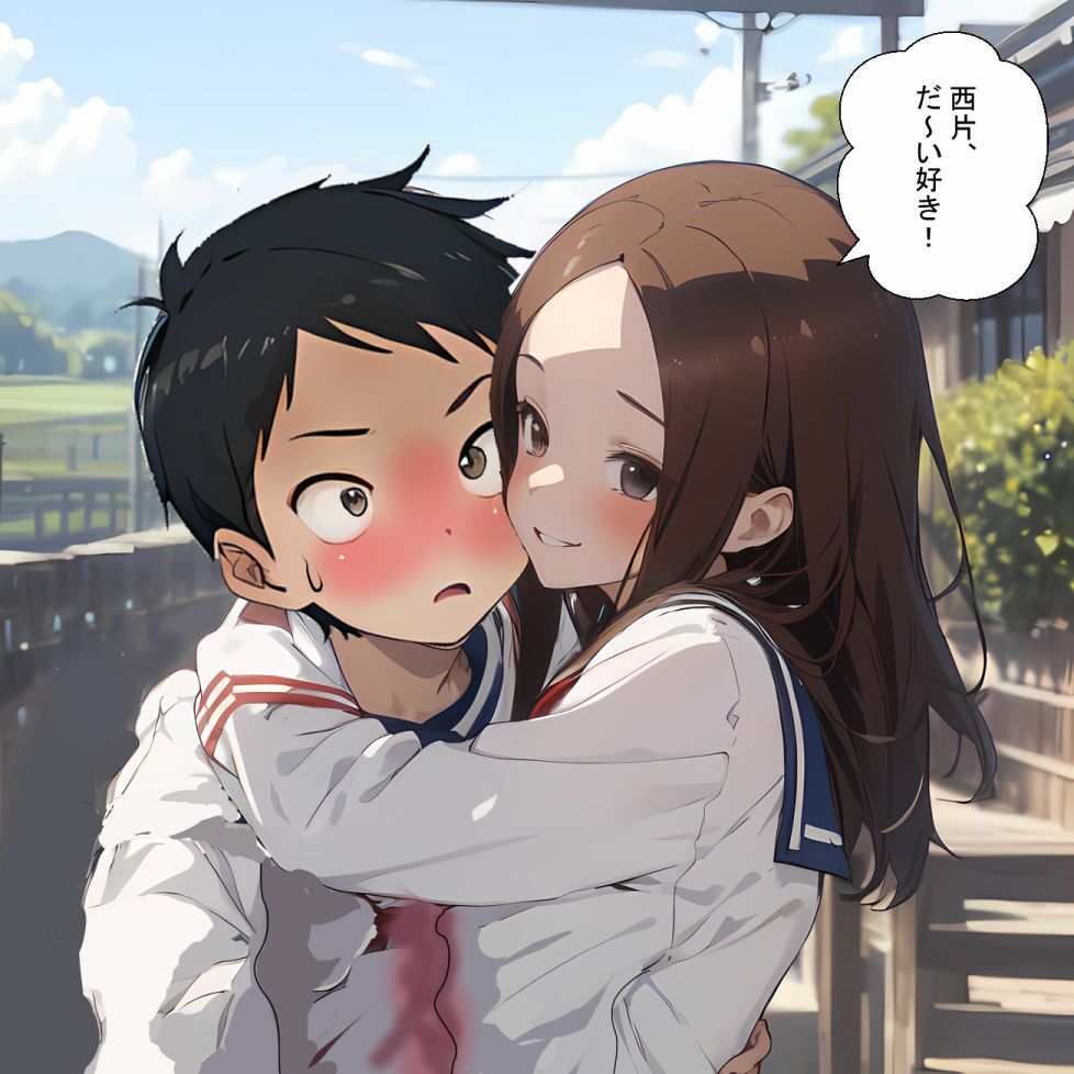 サンプル画像6:先輩と高木さん2(鮫島猛) [d_344685]