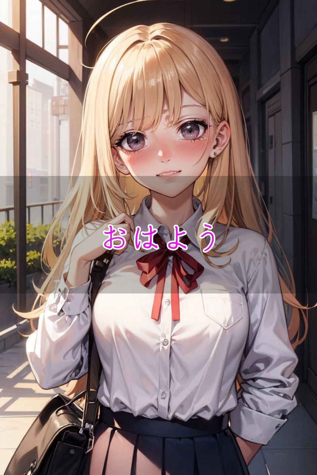 サンプル画像1:制服を着た幼馴染と中〇しえっ〇！発育がいい彼女に思わず…(ぺこぽこ企画) [d_344688]