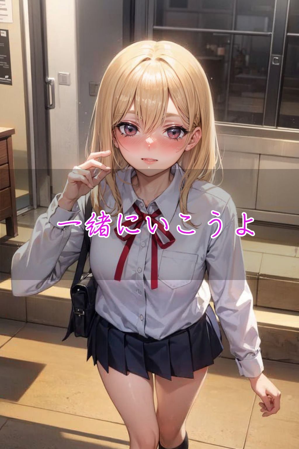 サンプル画像2:制服を着た幼馴染と中〇しえっ〇！発育がいい彼女に思わず…(ぺこぽこ企画) [d_344688]