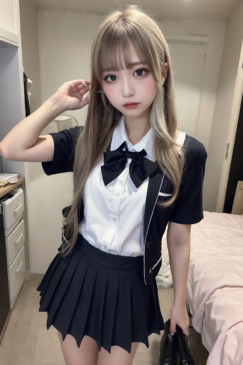 サンプル画像5:【総数210枚】ギャルって、なんでエロいんだろう？【白ギャル 制服編 Vol.1】(ユメニッキ) [d_344774]