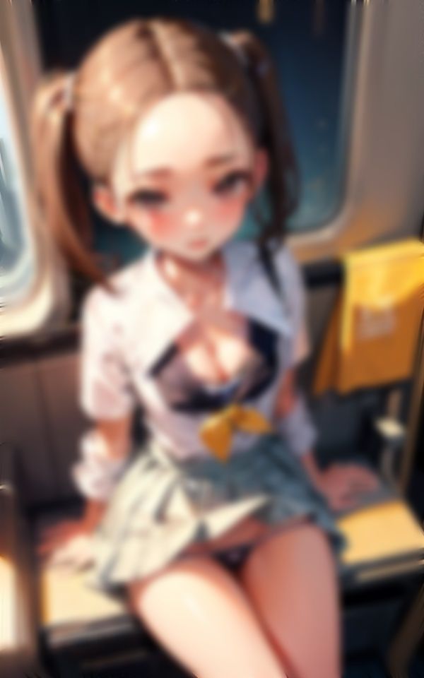 電車でパンチラ挑発しちゃったの画像2