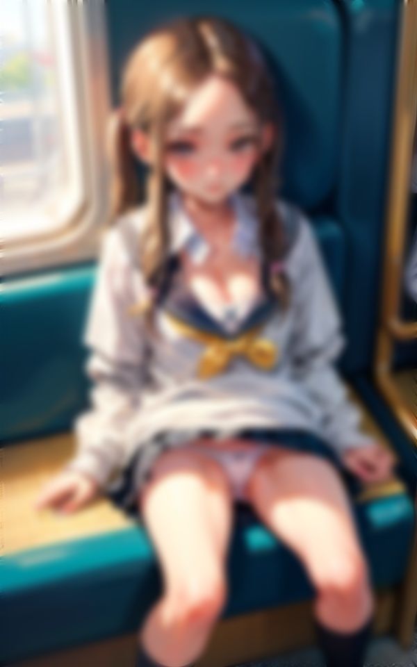 サンプル画像3:電車でパンチラ挑発しちゃった(panpanyama1) [d_344789]