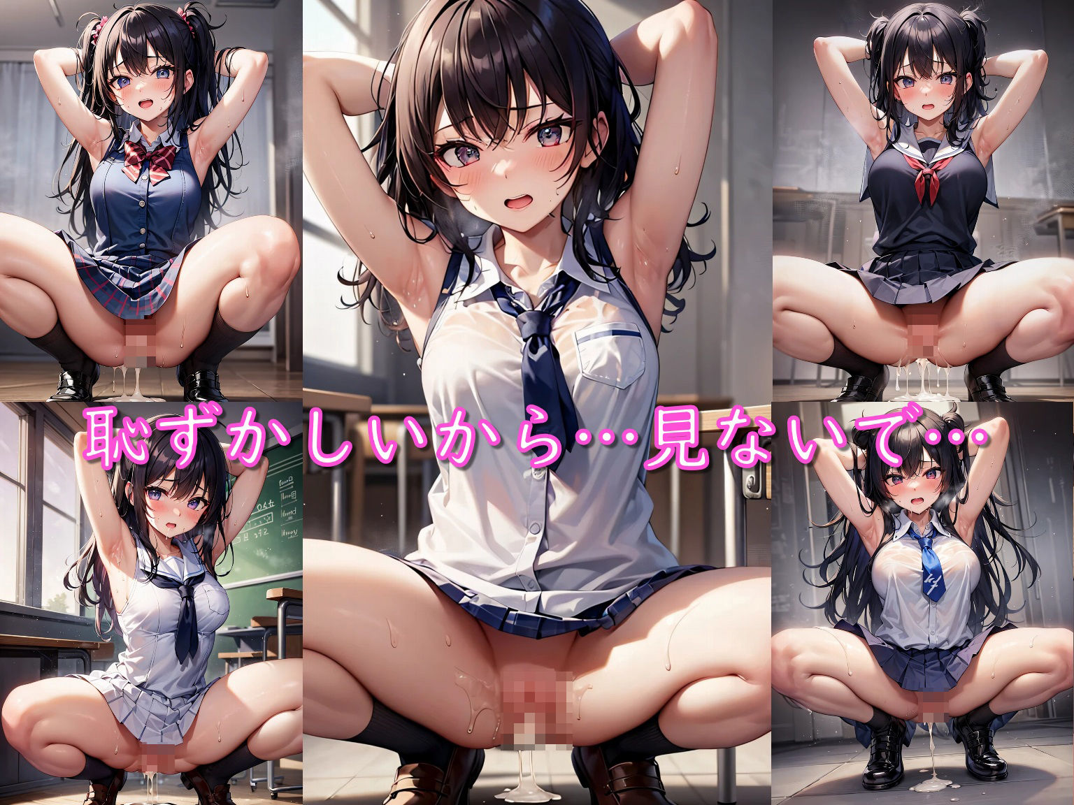 サンプル画像1:腋見せ制服JKに大量中出し！(senninn) [d_344791]