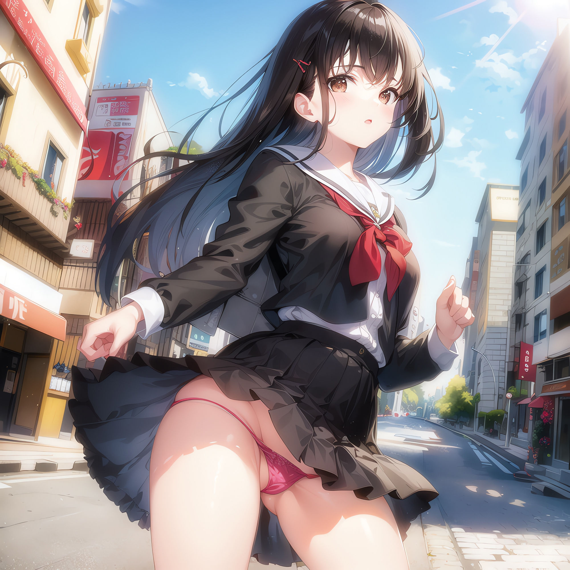 えちえち学園生活 〜通学中に見えちゃうパンツ〜 高画質 Part 3