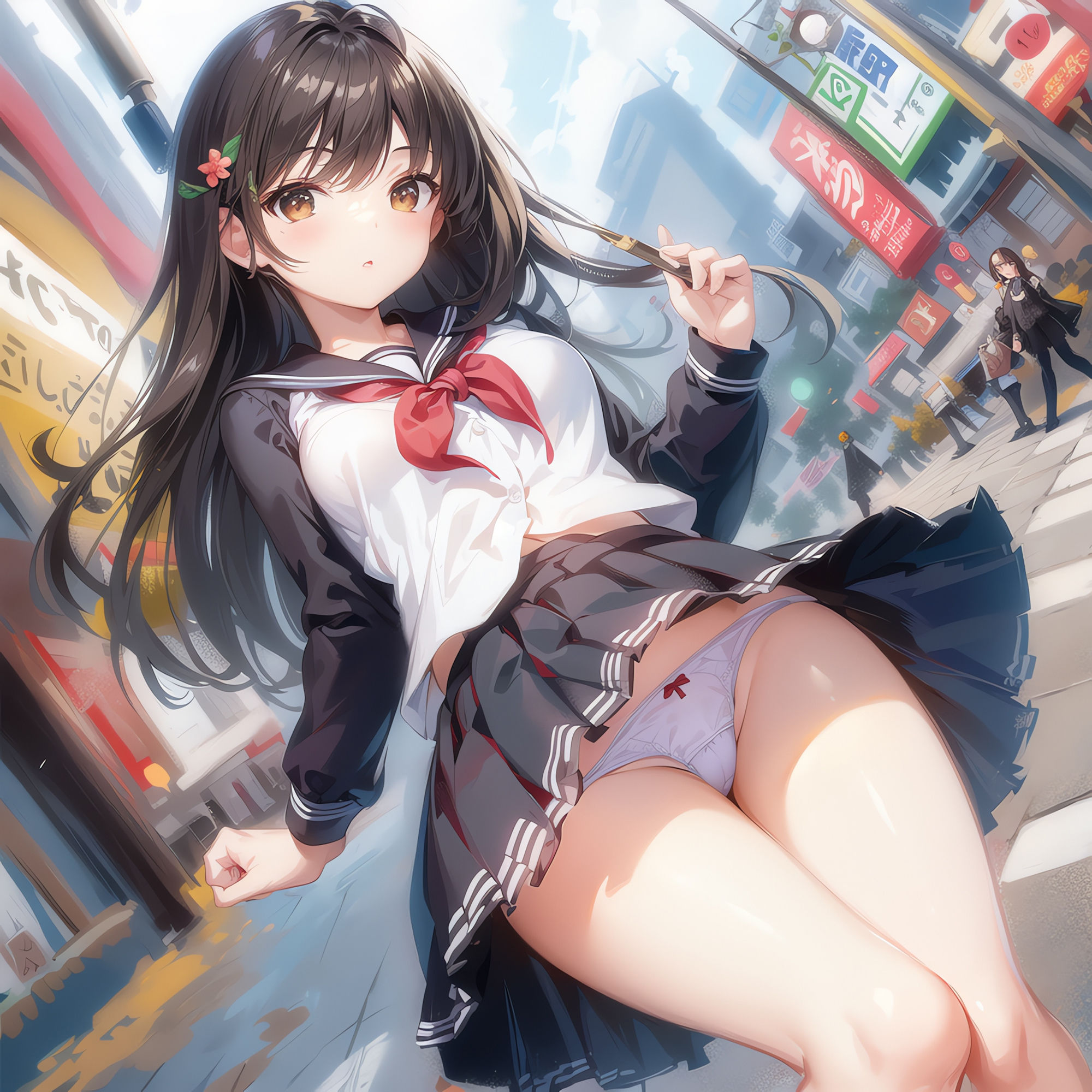 サンプル画像6:えちえち学園生活 〜通学中に見えちゃうパンツ〜 高画質 Part 3(Cameron’s room) [d_344820]