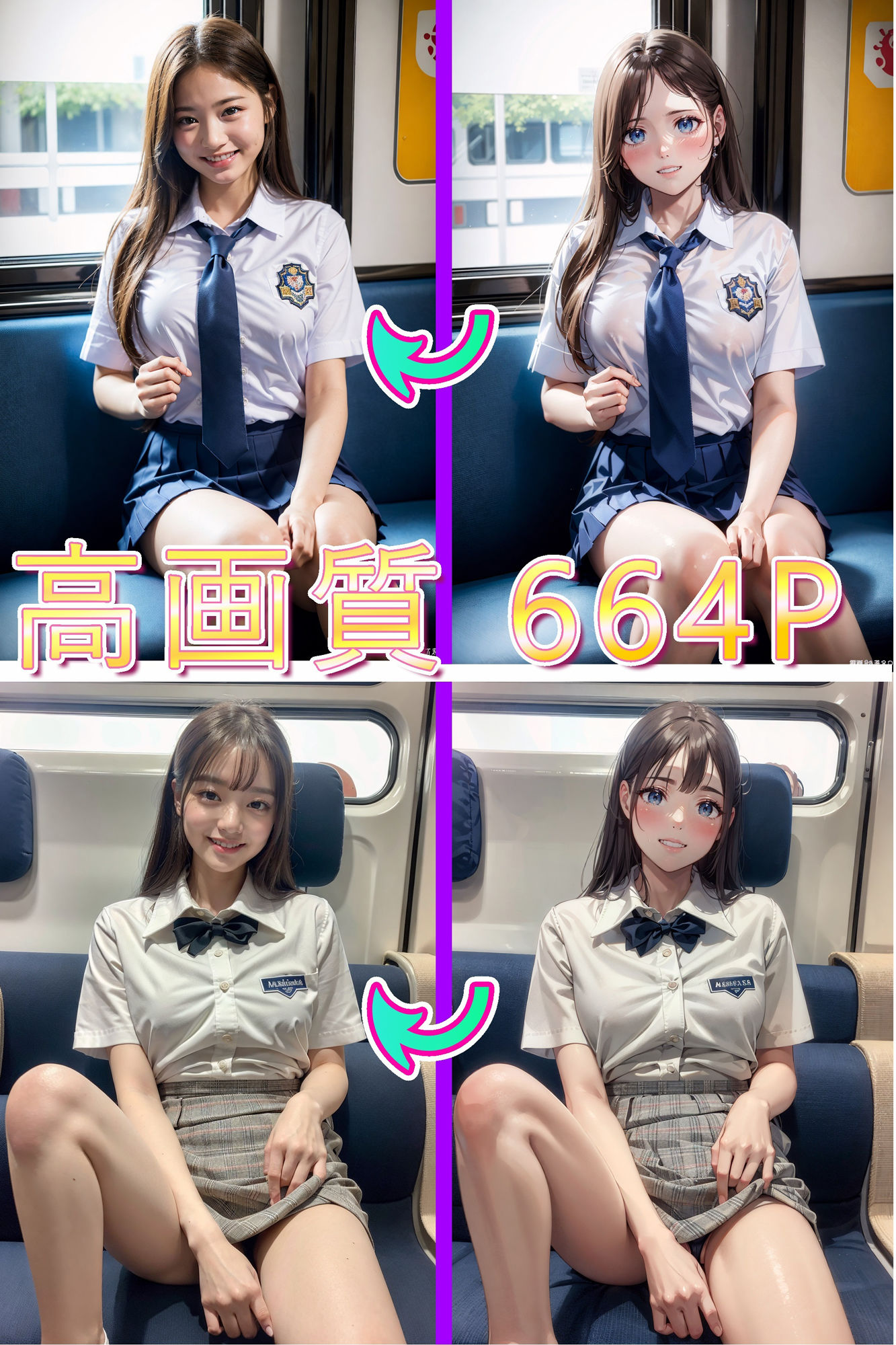 サンプル画像3:★3次元化メガネ★電車の向かい席〜トイレ〜ホテル(★マイナーフェチ★の殿堂) [d_344867]