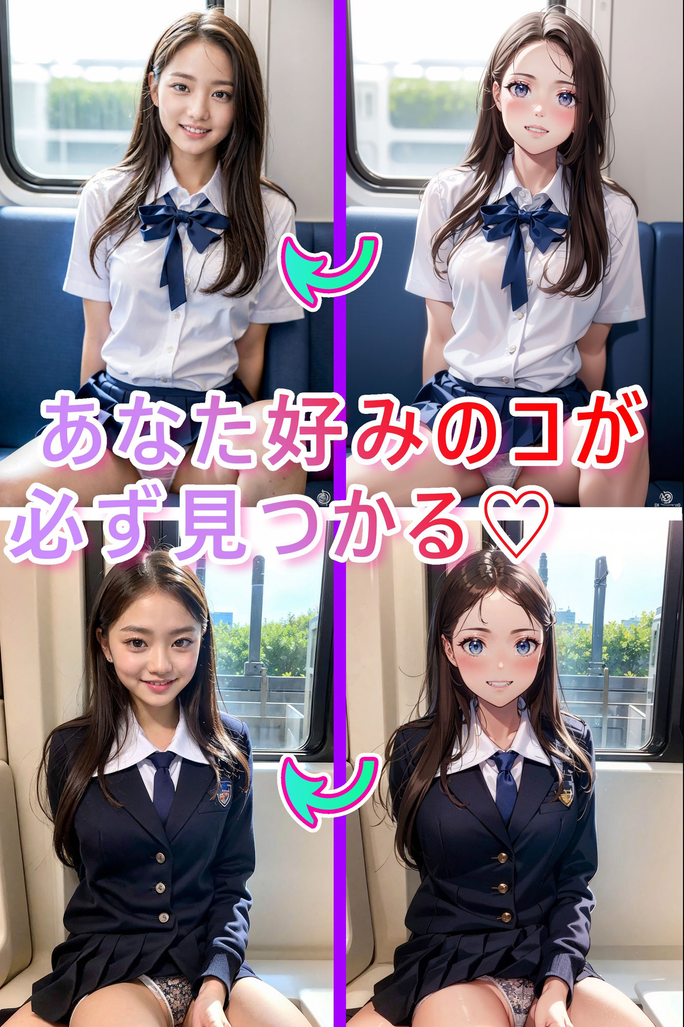 サンプル画像4:★3次元化メガネ★電車の向かい席〜トイレ〜ホテル(★マイナーフェチ★の殿堂) [d_344867]