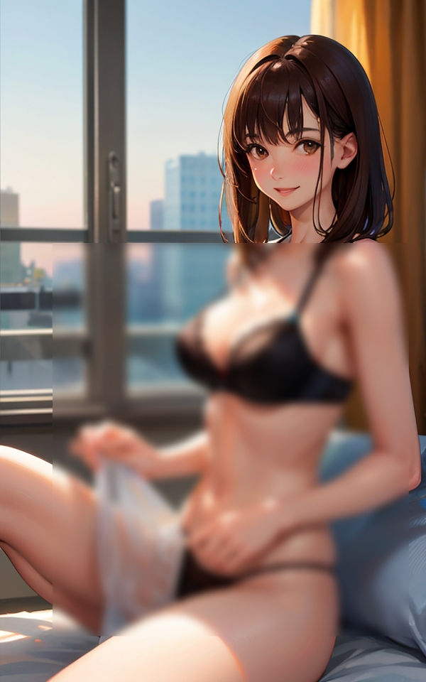 サンプル画像3:黒下着のエッチな彼女 〜厳選美女191枚〜(スタジオ森の中) [d_344889]