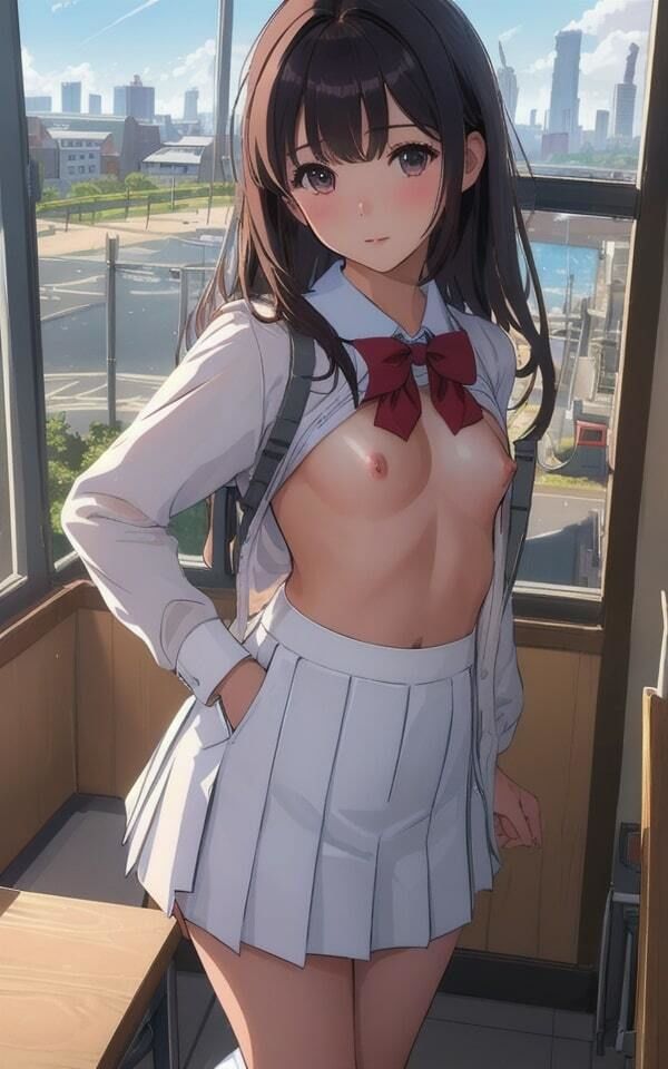 サンプル画像2:制服美女 痴女？？美女 チラ見せ下着で誘惑 41人収録(妄想性癖) [d_344972]