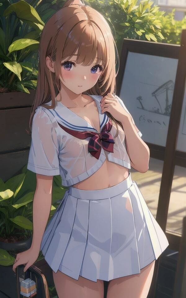 サンプル画像3:美乳美女 20才？？美女 制服コスで誘惑(妄想性癖) [d_344974]