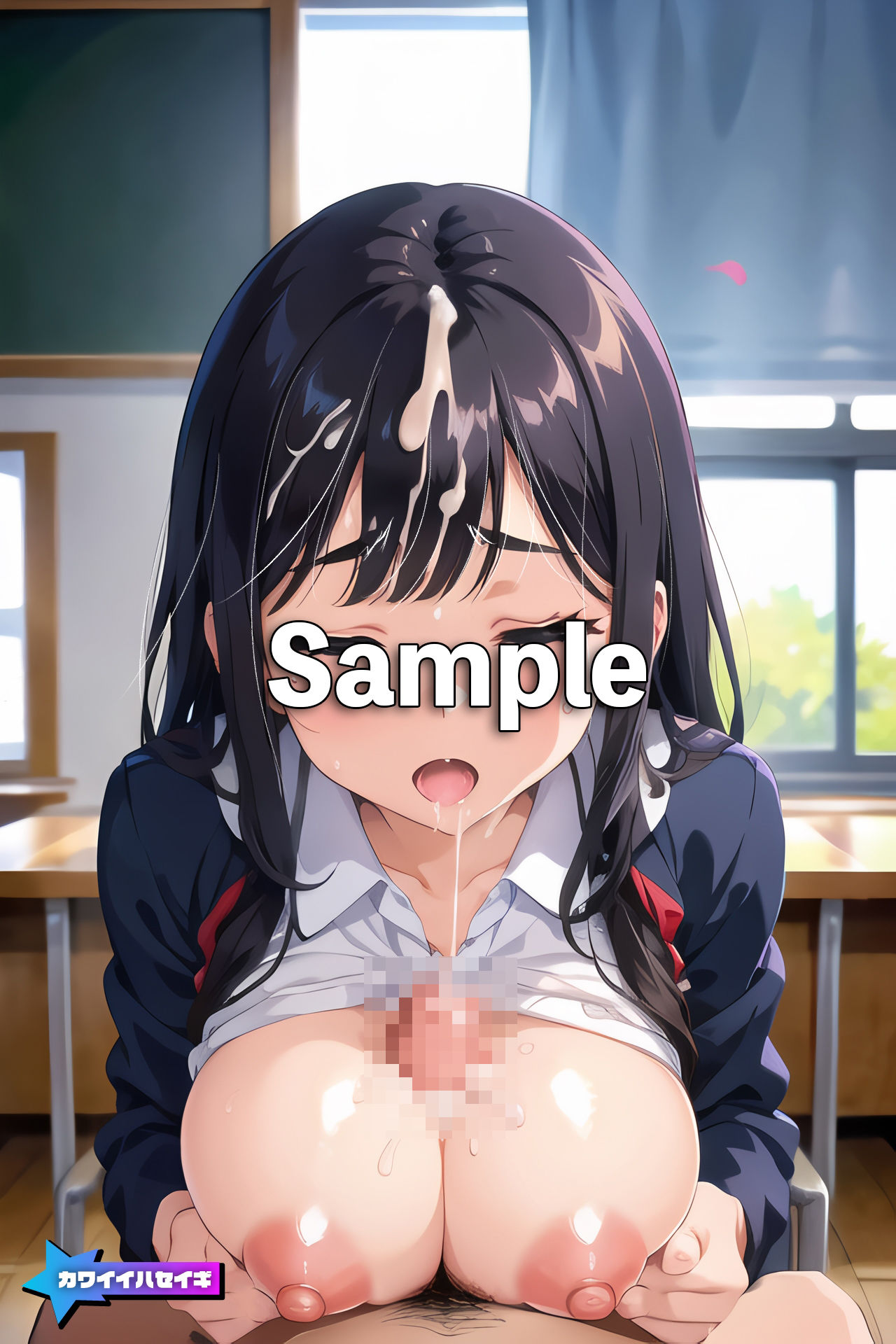 サンプル画像3:巨乳学園に赴任した俺！（セリフ入り有り）(カワイイハセイギ) [d_344989]