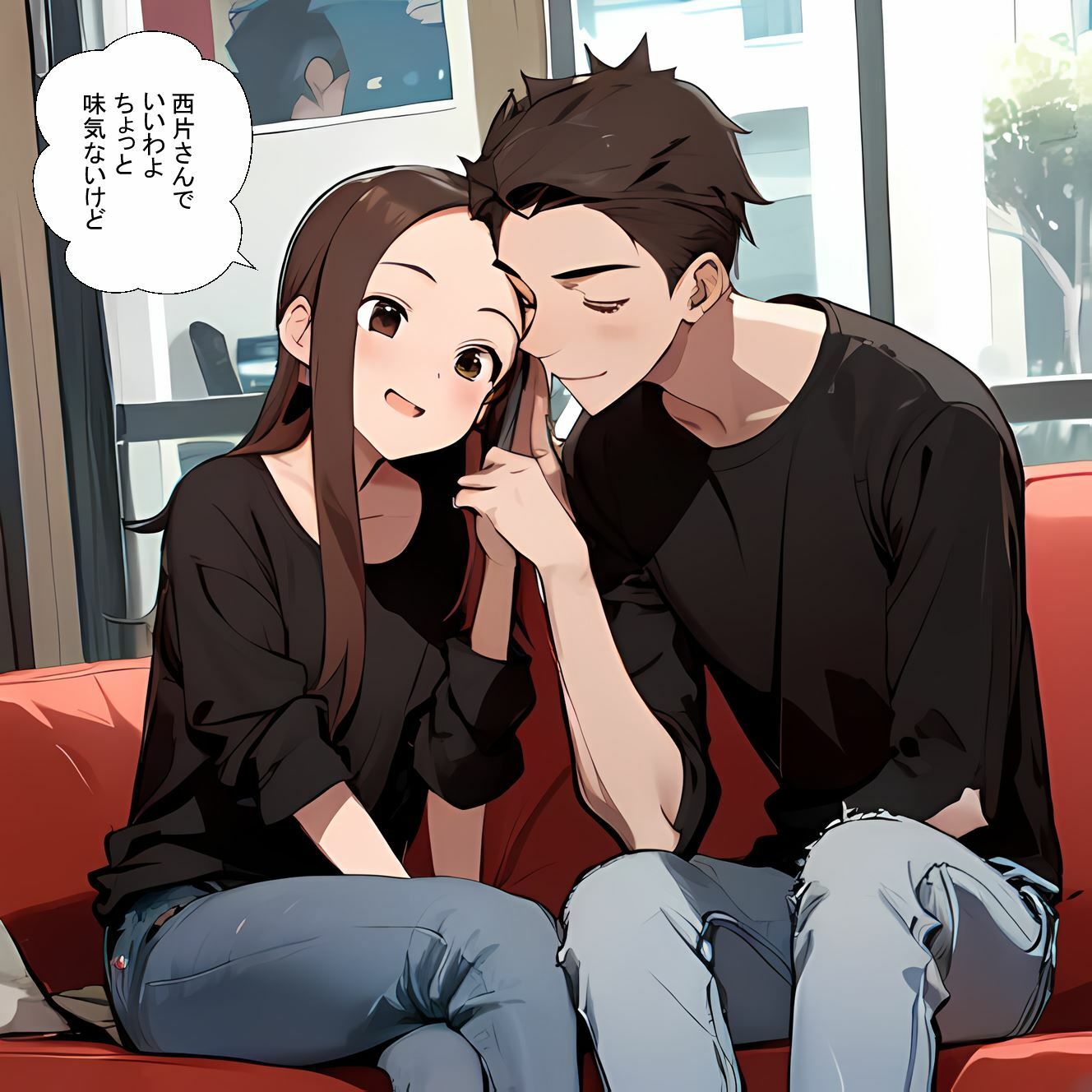 サンプル画像1:元高木さんと大学生(鮫島猛) [d_345021]