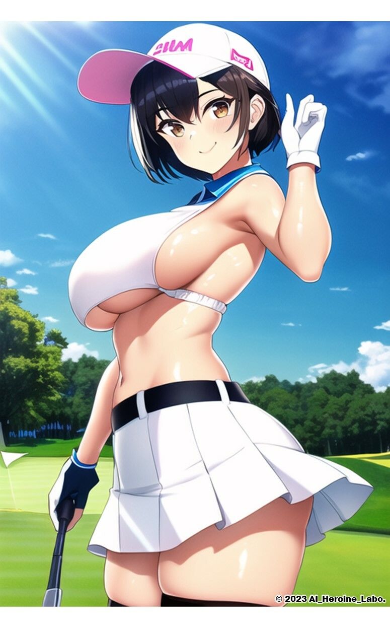 1つの呪文で生み出された100人のAI妄想美少女-13【裏:ゴルフ女子撮影会編】