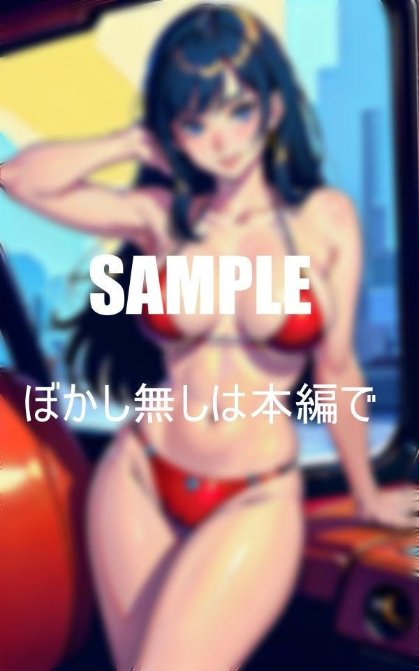 サンプル画像2:巨乳水着美女水着の下の秘密(AI美女LABO.12) [d_345323]