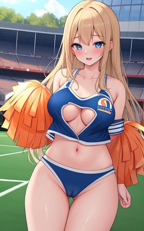 サンプル画像2:ムスコの応援をしてくれる？ めちゃくちゃエロいチアリーダー(目を閉じたら桃源郷) [d_345324]