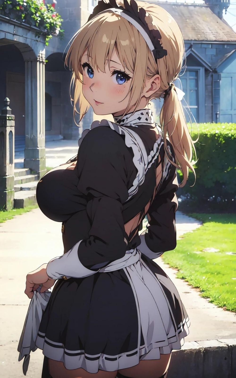 サンプル画像1:【美少女研究本】金髪メイドのエロエロ奉仕(画像生成マン) [d_345326]