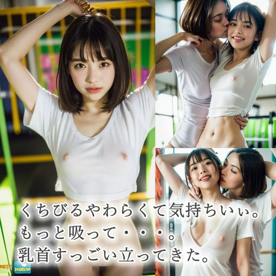 サンプル画像4:【地味女レズ】えっちな二人〜おもちゃ遊びとおちんちん〜【77p】(夜行三輪車) [d_345345]