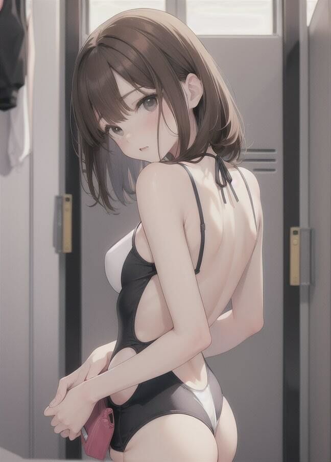 サンプル画像2:更衣室ではじまる…変態お姉さんが水着で誘惑(変態世界) [d_345387]