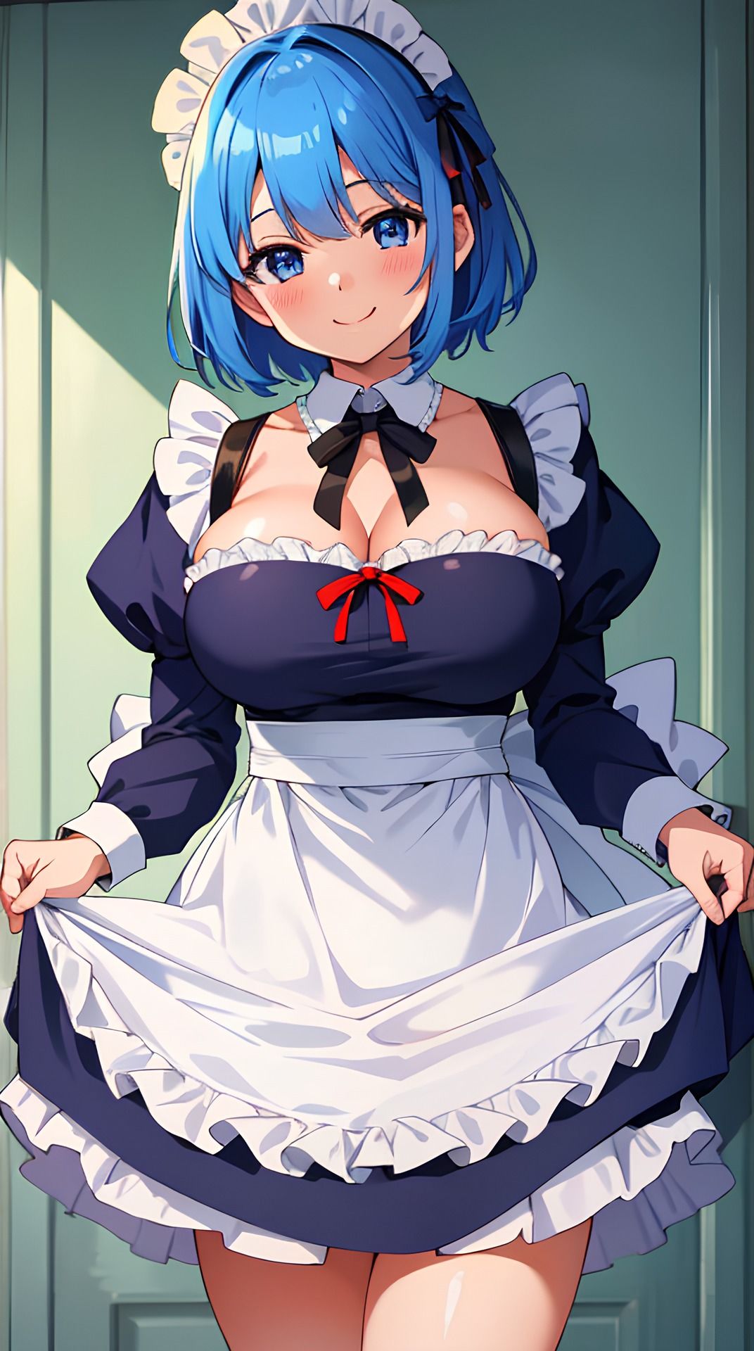 サンプル画像1:しましまパンツとメイドさん(パイりあ) [d_345588]